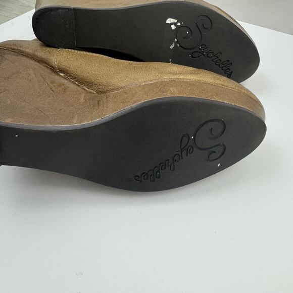 Seychelles Women's Leather Wedge Chelsea Bootie Boot Brown Size 9.5 - Picture 9 of 10